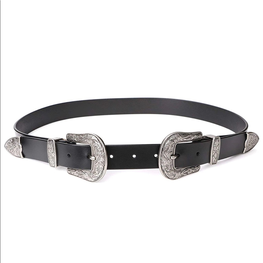 Double Faux Leather Belt
